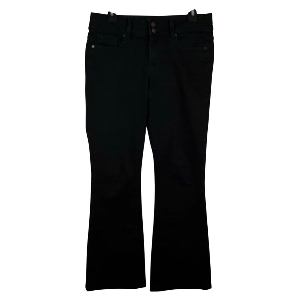 Paige Hidden Hills Jeans Womens 29 Black Bootcut Stretch Denim Made in USA